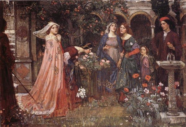 John William Waterhouse The Enchanted Garden